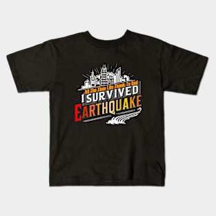 I Survived The Earthquake Kids T-Shirt